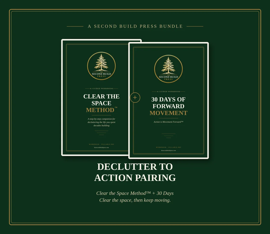 Declutter to Action Pairing — Clear the Space Method and 30 Days of Forward Movement