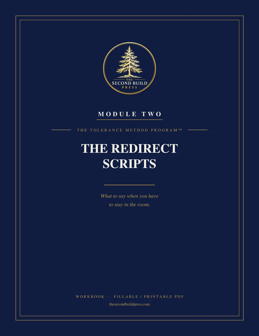 The Redirect Scripts — Module Two of The Tolerance Method Program